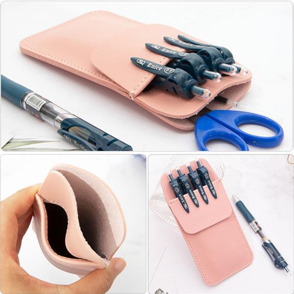 胸ポケット用 ペンケース レザー 2個セット シンプル 胸ポケット