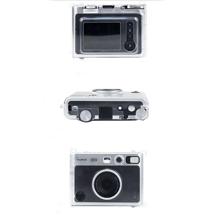 instax mini EVO ケース クリア チェキ カメラケース 透明 保護ケース 