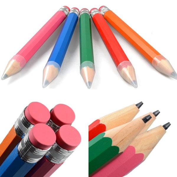 ジャンボ 鉛筆 えんぴつ 木製 筆記用具 文房具 面白い 大きい pencil