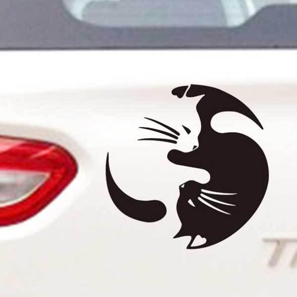 面白い車のステッカー 女性の変なビニールのステッカーを追跡するカーステッカー3d 22 9x8 9cmの猫が車にステッカーデカール Yanxintiyu Farbname Silver F9mjs8grxz Godawaripowerispat Com