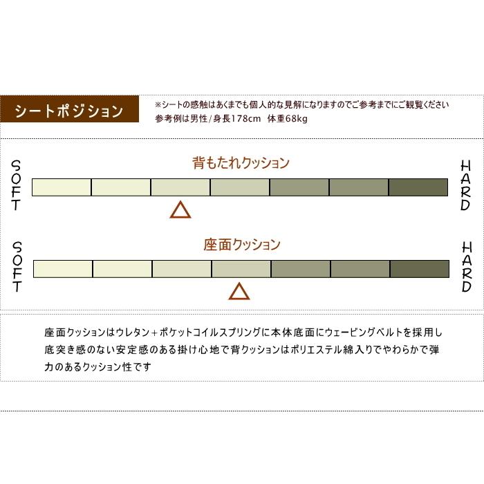 ソファー ソファ 3人掛け 幅180cm 天然木 ウォールナット ワイド＆ローデザイン 布張り カバーリング 組み立て式 ノックダウン 木枠フレーム ポケットコイル_6