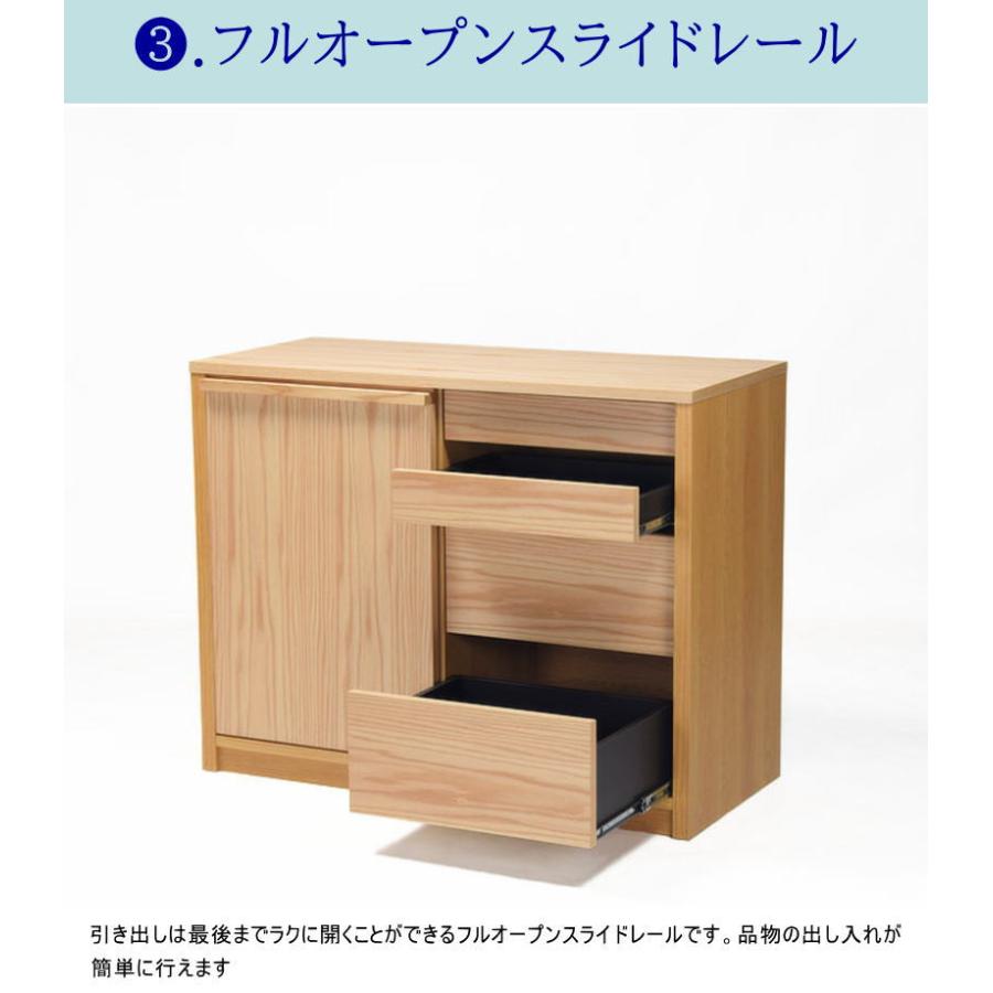 サイドボード キャビネット 素材が選べる LとRから ウォールナット オーク 幅100cm 天然木無垢材使用 突板材使用 セレクトオーダー 受注生産 日本製 組み合わせ_3