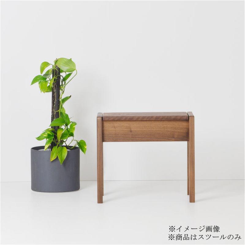 スツール 椅子 腰掛け 幅45cm 小さな収納付き シンプルで洗練された