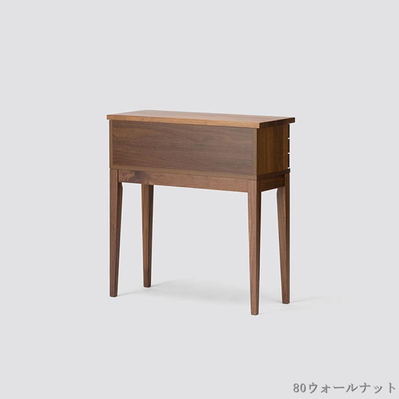 コンソールテーブル サイド オープン棚 幅80cm ミックス 飾り 収納