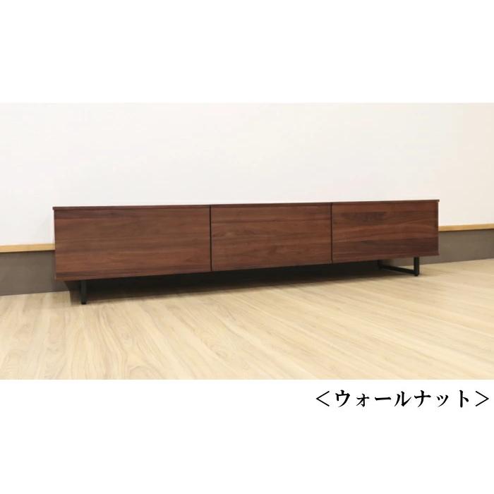 テレビボード ロー リビング TV テレビ台 TV ウォールナット 幅 180 cm 150有り  ウォールナット オーク  木製 アイアン脚 板戸 オシャレ おしゃれ｜noguchikagu｜04