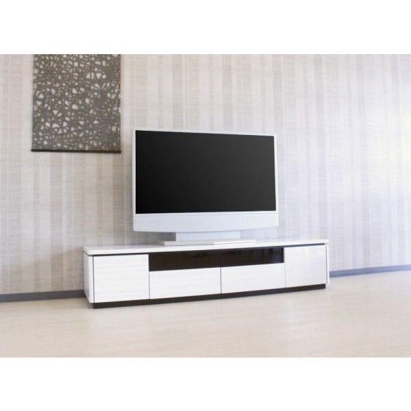 テレビボード180cm光沢あり美品 テレビボード セミオーダー サイズ 幅180cm ハイグロスシート木目調