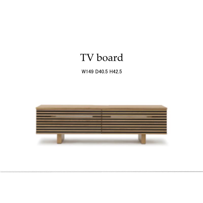 テレビボード TV ロー テレビ台 幅150cm 突板 オーク ウォールナット