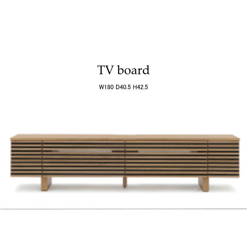 テレビボード TV ロー テレビ台 幅180cm 突板 オーク ウォールナット
