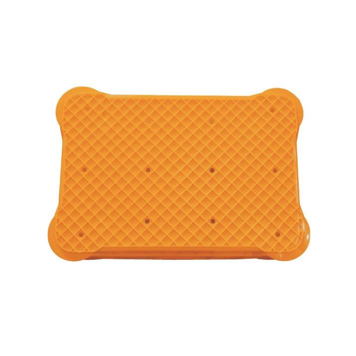 安全興業】採集コンテナ(オレンジ)平底 収穫コンテナ : 農業資材