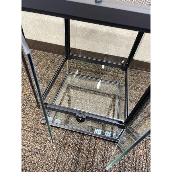爬虫類 飼育ケース 観音開き 30×30×45cm ガラス 昆虫飼育ケース クモ