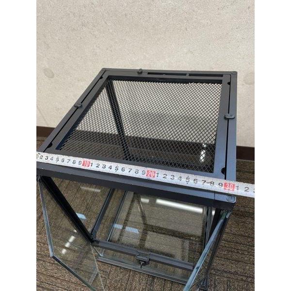 爬虫類 飼育ケース 観音開き 30×30×45cm ガラス 昆虫飼育ケース クモ