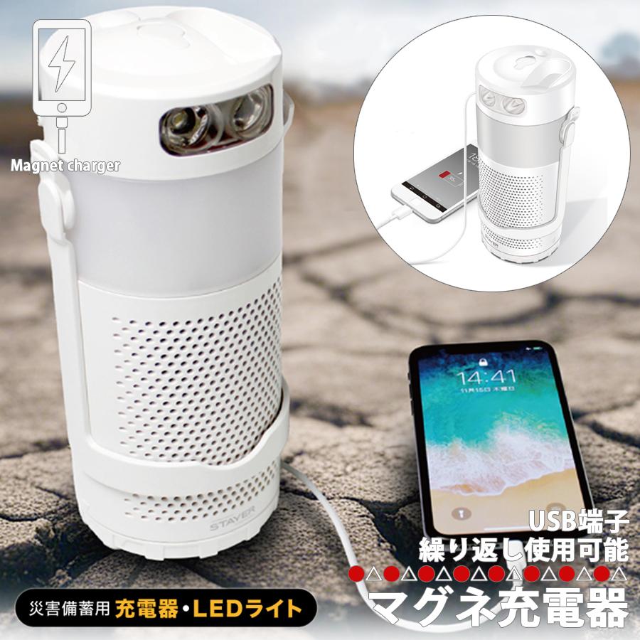 STAYER マグネ充電器 水と塩で発電 10年以上長期保存可能