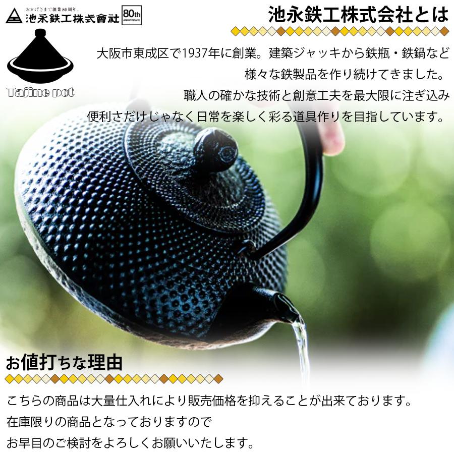 池永鉄工 1671101 IHタジン鍋20cm 鍋 白 直火 オーブン エスニック料理