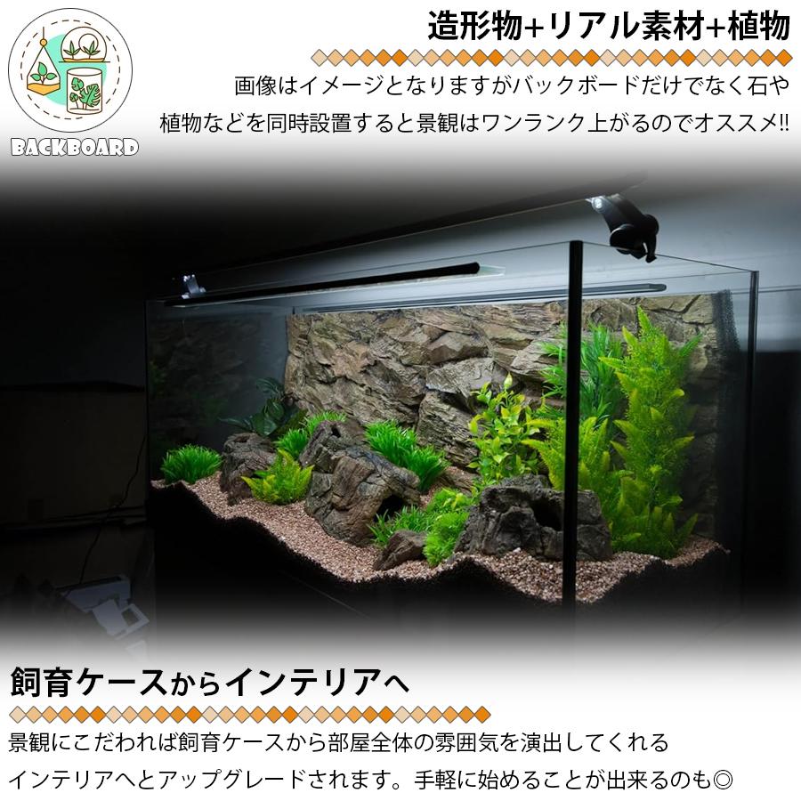 テラリウム用 バックボード 立体背景 〜木がいっぱい〜 区分100S