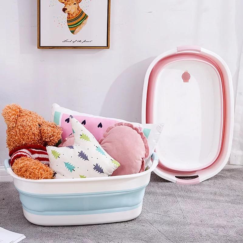 洗い桶 ソフトタブ ワイド 折りたたみ 23l 折り畳み ベビーバス 洗濯カゴ ランドリーバスケット バケツ コンパクト Lb 15 Lb 15 株式会社リブレ 通販 Yahoo ショッピング