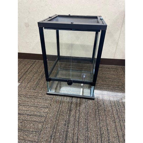 爬虫類 飼育ケース 観音開き 30×30×45cm ガラス 昆虫飼育ケース クモ