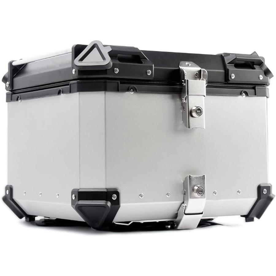 アルミ製シルバーケース 55L カブ ハンターカブ 【シルバー】 クロスカブ 大容量 リアボックス