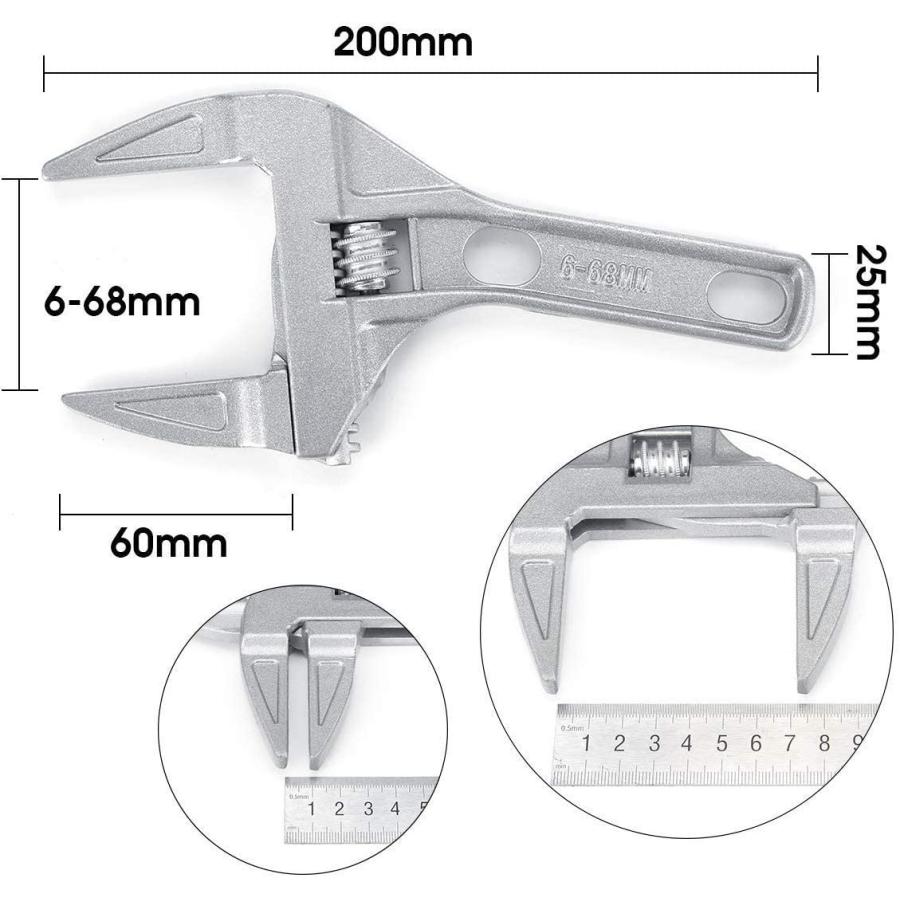 モンキーレンチ トップワイド ワイドタイプ 6 68mm 狭い場所での作業に 薄型 Diy 工具 Lb 65 Lb 65 株式会社リブレ 通販 Yahoo ショッピング