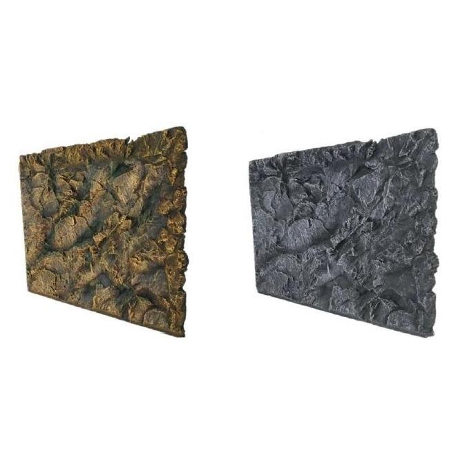 テラリウム アクアリウム バックボード 60×45×3.5cm 立体背景 〜石壁