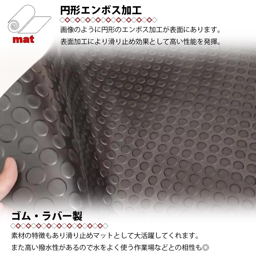 ゴムマット Sサイズ/ 作業場マット 100×71cm 厚さ3mm 区分80S : 株式