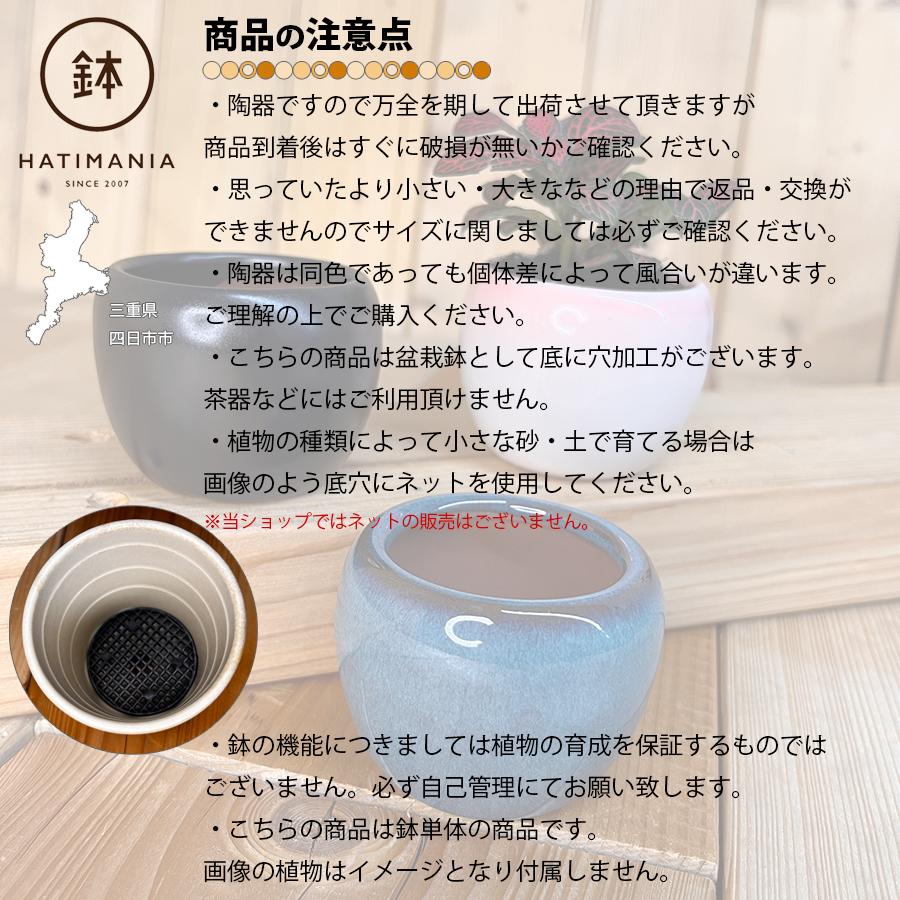 HATIMANIA 鉢マニア 丸鉢 2号 盆栽鉢 水が抜けやすい 小さい 小サイズ