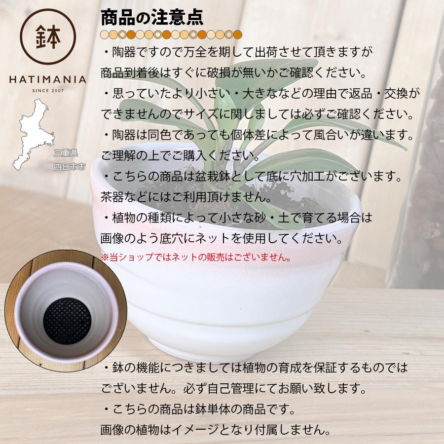 HATIMANIA 鉢マニア 丸型 3号 盆栽鉢 水が抜けやすい 小さい 小サイズ
