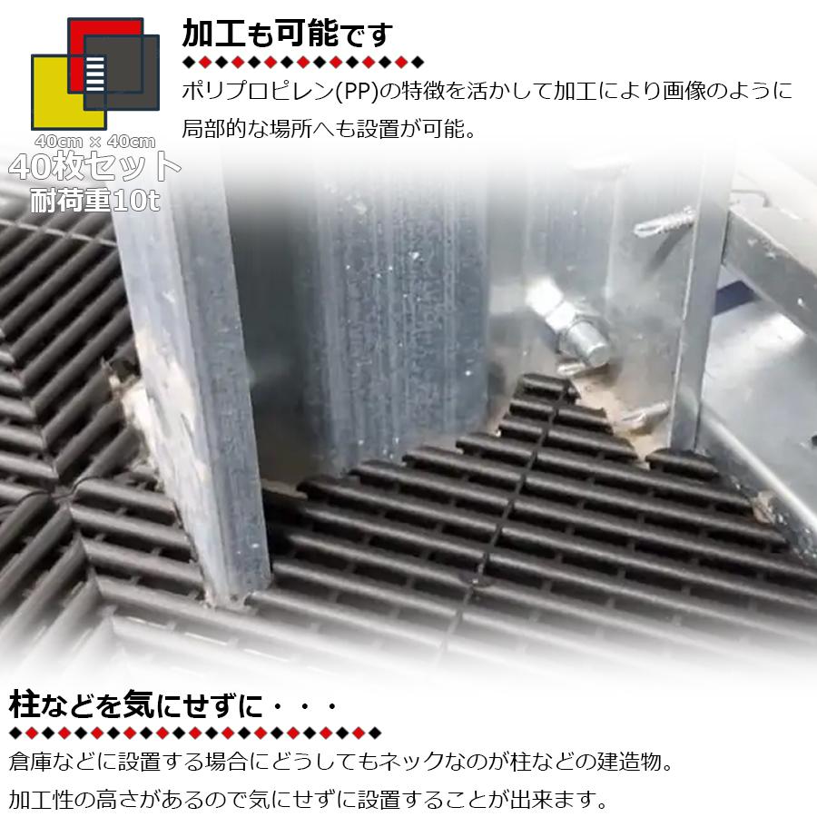 ガレージタイル ガレージマット 40枚セット 40cm×40cm×1.8cm はめ込み