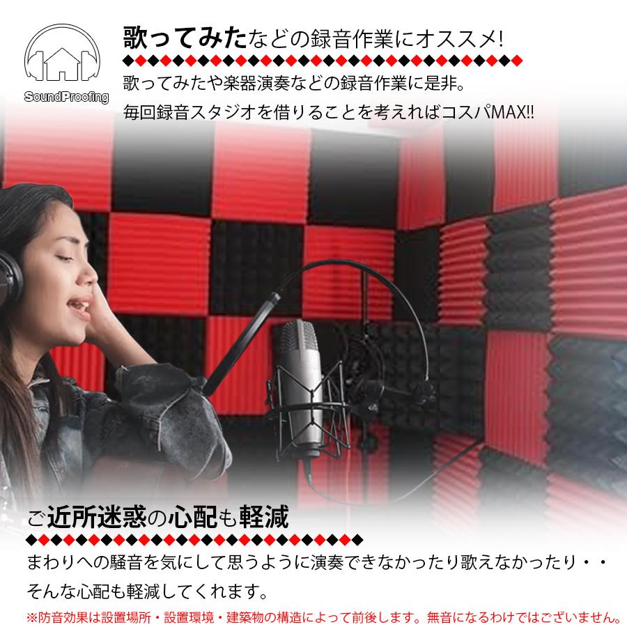 防音シート 50×50cm 【20枚セット】 吸音材 遮音シート 吸音スポンジ