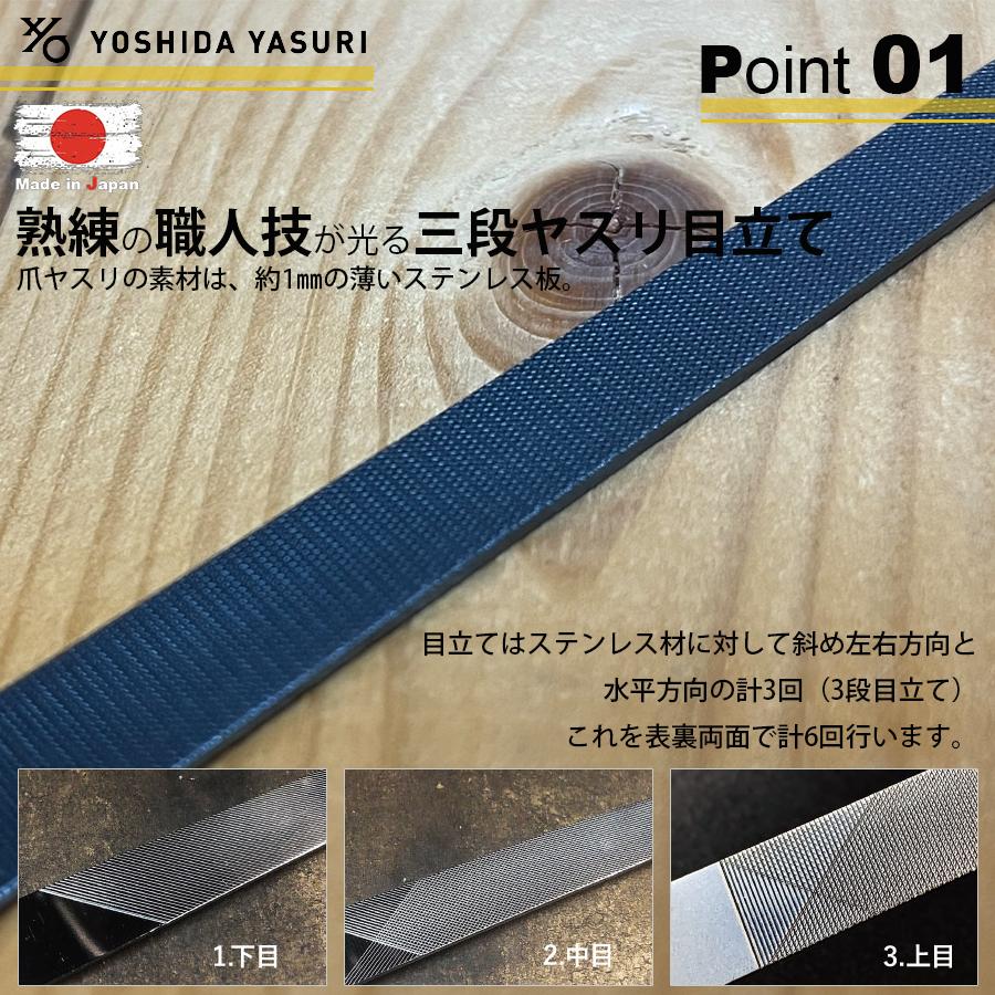 吉田ヤスリ 日本製 燕三条 爪やすり つめやすり マットシルバー