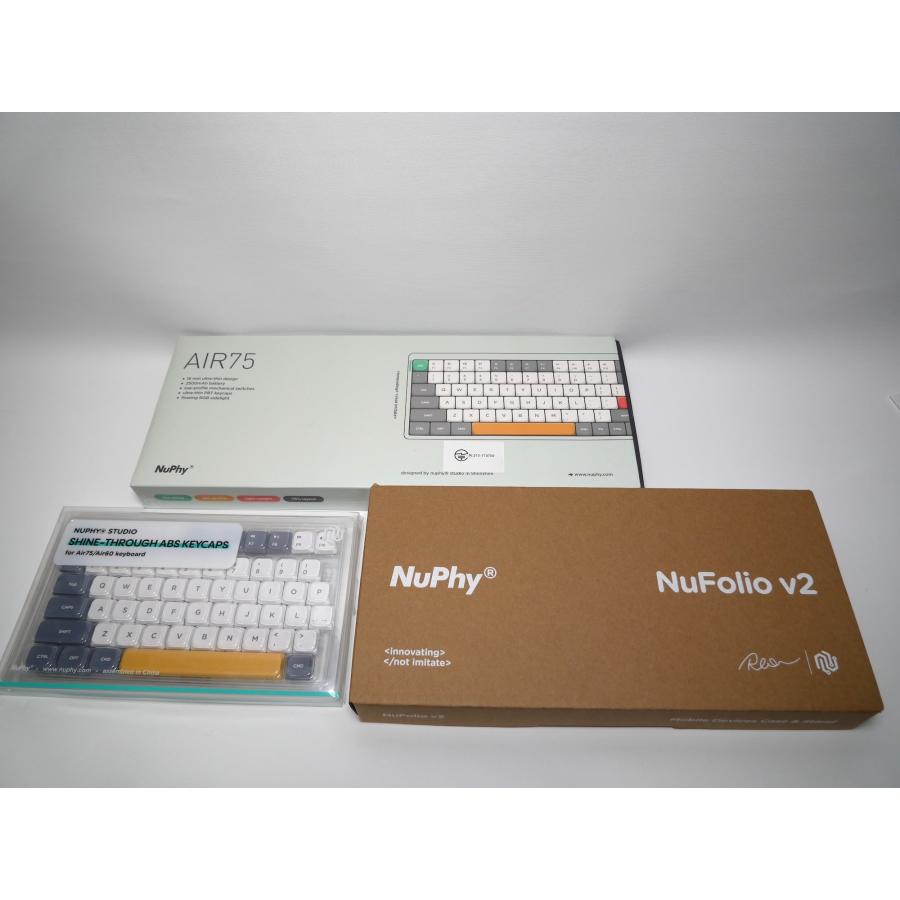 NuPhy Air75 ワイヤレスメカニカルキーボード Air75（茶軸）+未開封 