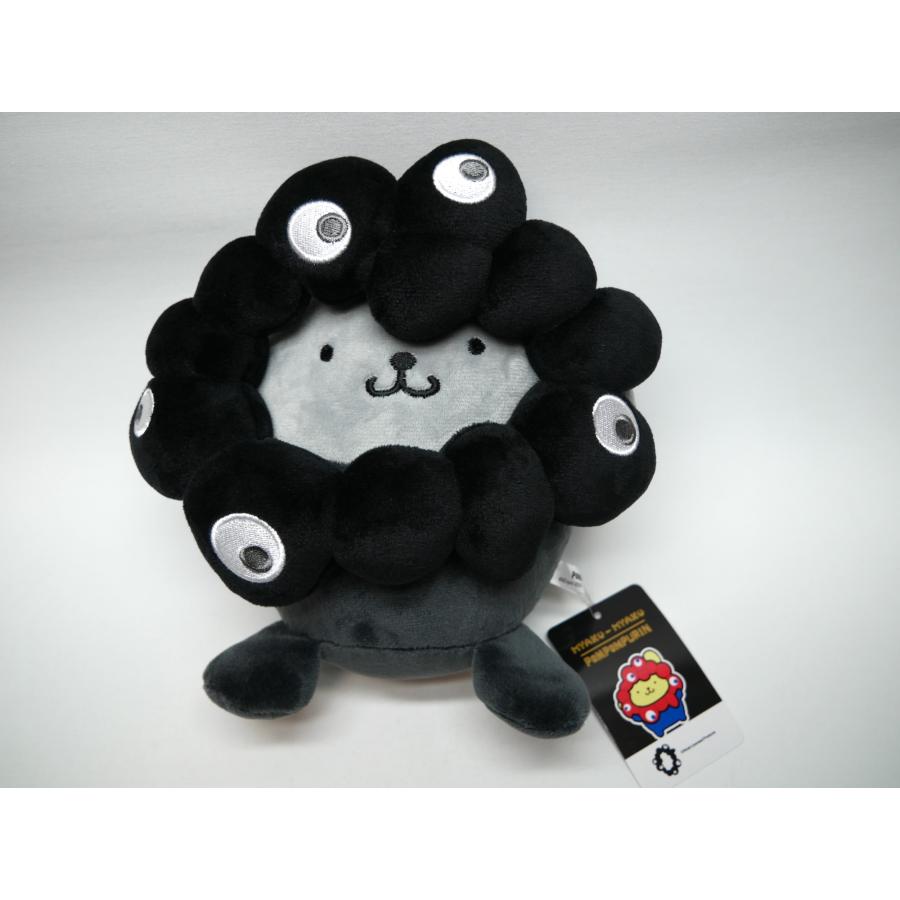 万博 サンリオ ミャクミャク なりきり ぬいぐるみ M 黒　ポムポムプリン 黒 サンリオ ミャクミャク ぬいぐるみ ポムポムプリン EXPO2025