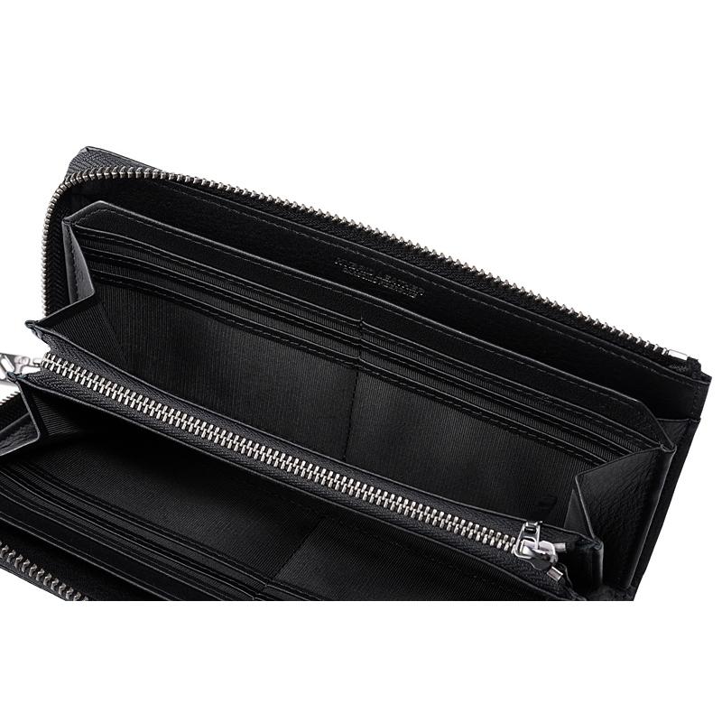 Neu interesse 財布 革財布 メンズ 長財布 カーボンレザー 小銭 Neu interesse 財布 革財布 メンズ 長財布 カーボンレザー 小銭