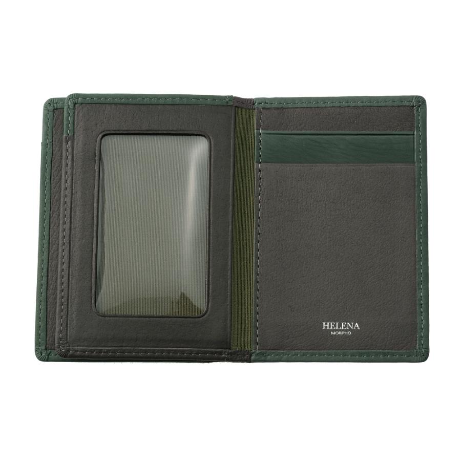 Helena（ヘレナ） カードケース メンズ 本革 パスケース 中ベロ付き