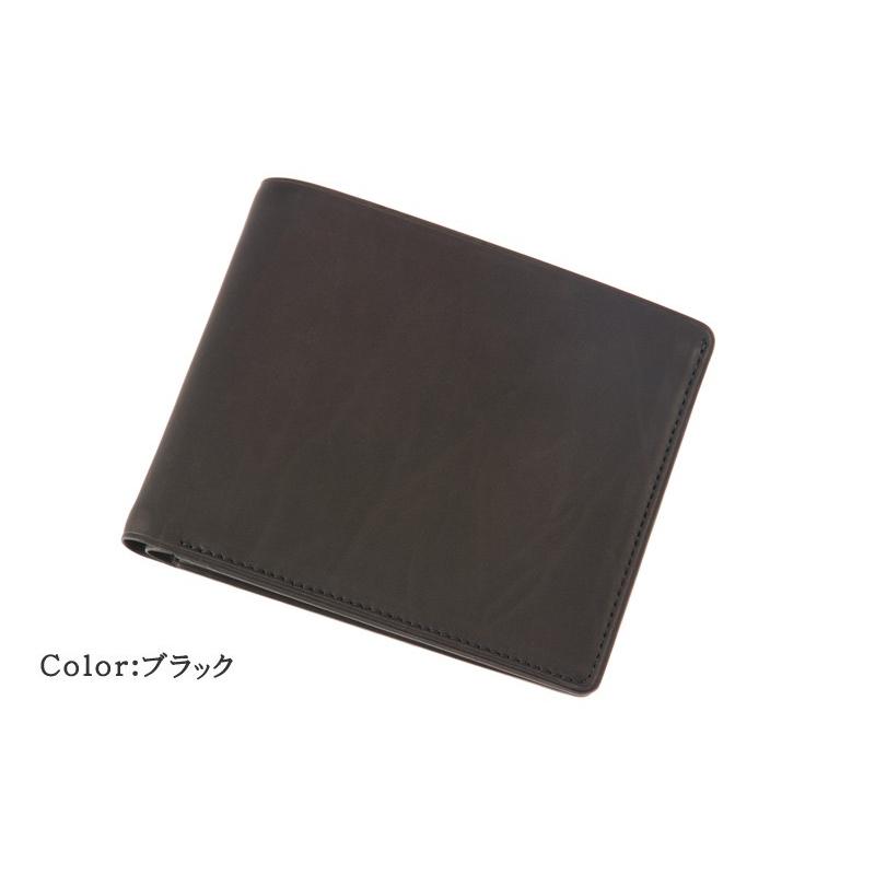 CYPRIS（キプリス） メンズ 財布 二つ折り 小銭入れなし カーフレザー