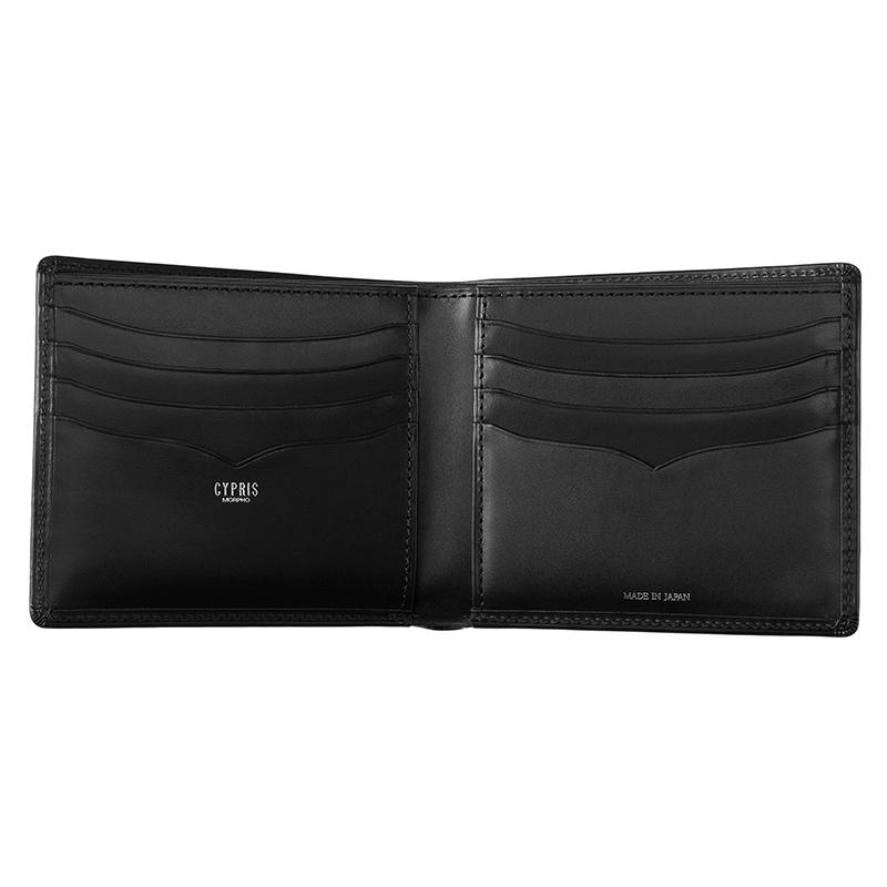 【未使用級】CYPRIS キプリス 二つ折り財布 小銭入れなし リンピッドカーフ CYPRIS 二つ折り 財布 小銭入れなし カード札入 キプリス リン