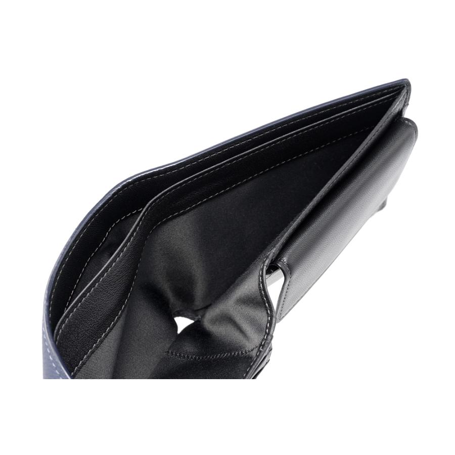 【キプリス】スパークリングカーフ小銭入れ付き二つ折り財布 小銭入れ付き札入れ｜スパークリングカーフ｜革財布キプリスの