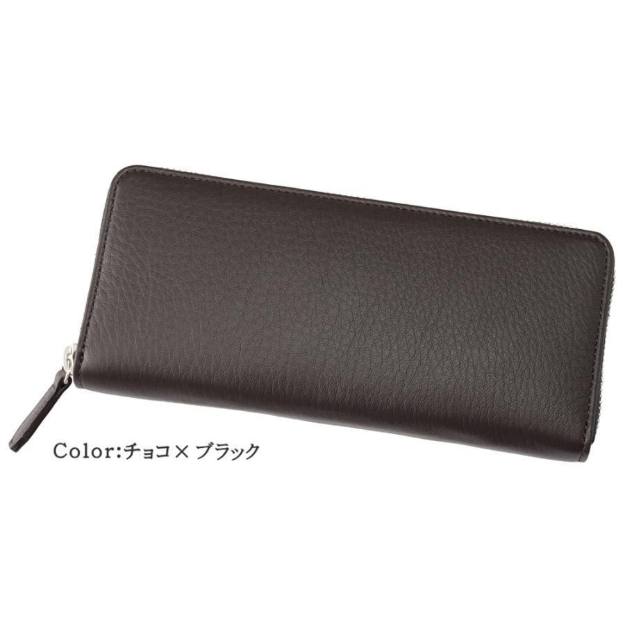 長財布 メンズ 革 ラウンドファスナー キプリス ハニーセル ファインディア CYPRIS レザー 日本製 鹿革  父の日 ギフト 誕生日 プレゼント 2800の画像