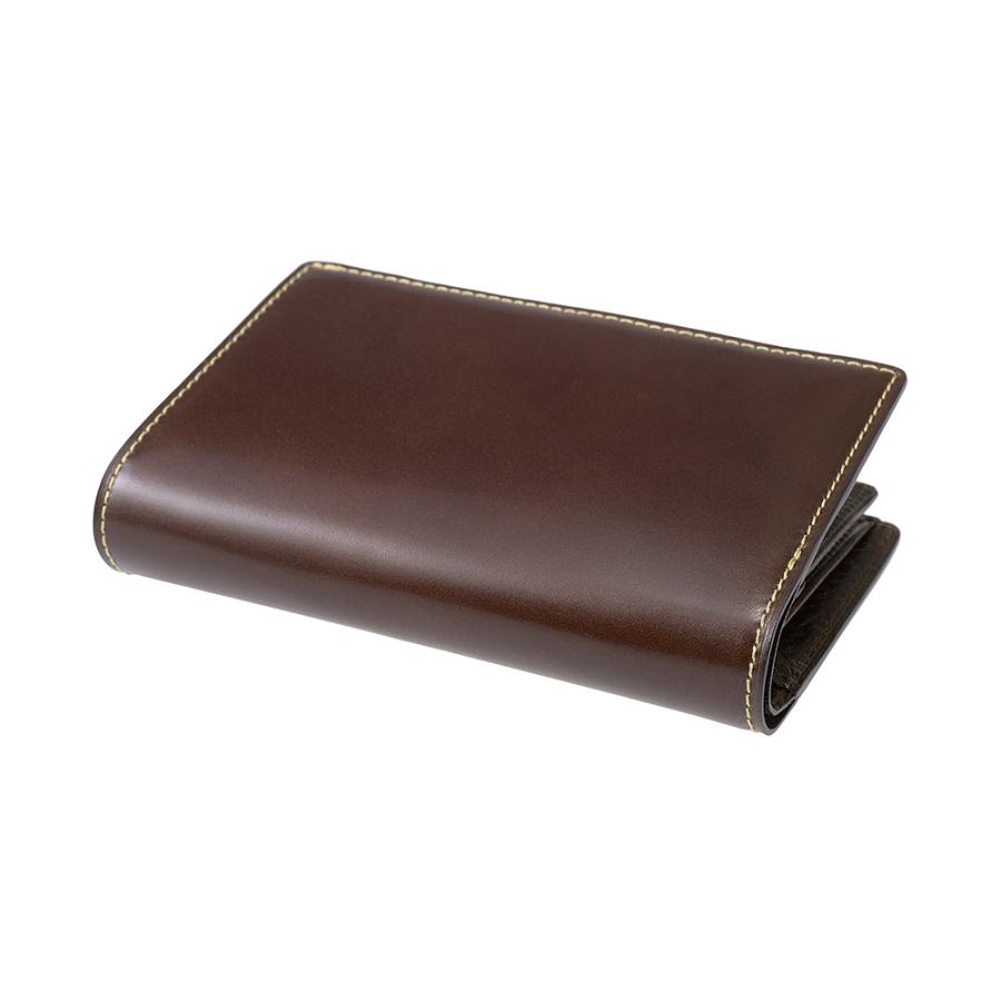 コードバン 財布 メンズ 二つ折り オイルコードバン ヴィンテージワックスドレザー ノイインテレッセ Neu interesse ベロ付き 小銭入れ付き 3091の画像
