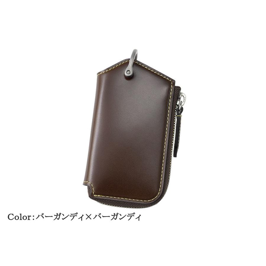 コードバン キーケース 財布 メンズ オイルコードバン ヴィンテージワックスドレザー ノイインテレッセ Neu interesse 革 3094の画像