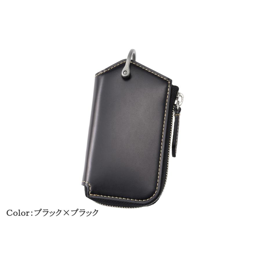 コードバン キーケース 財布 メンズ オイルコードバン ヴィンテージワックスドレザー ノイインテレッセ Neu interesse 革 3094の画像