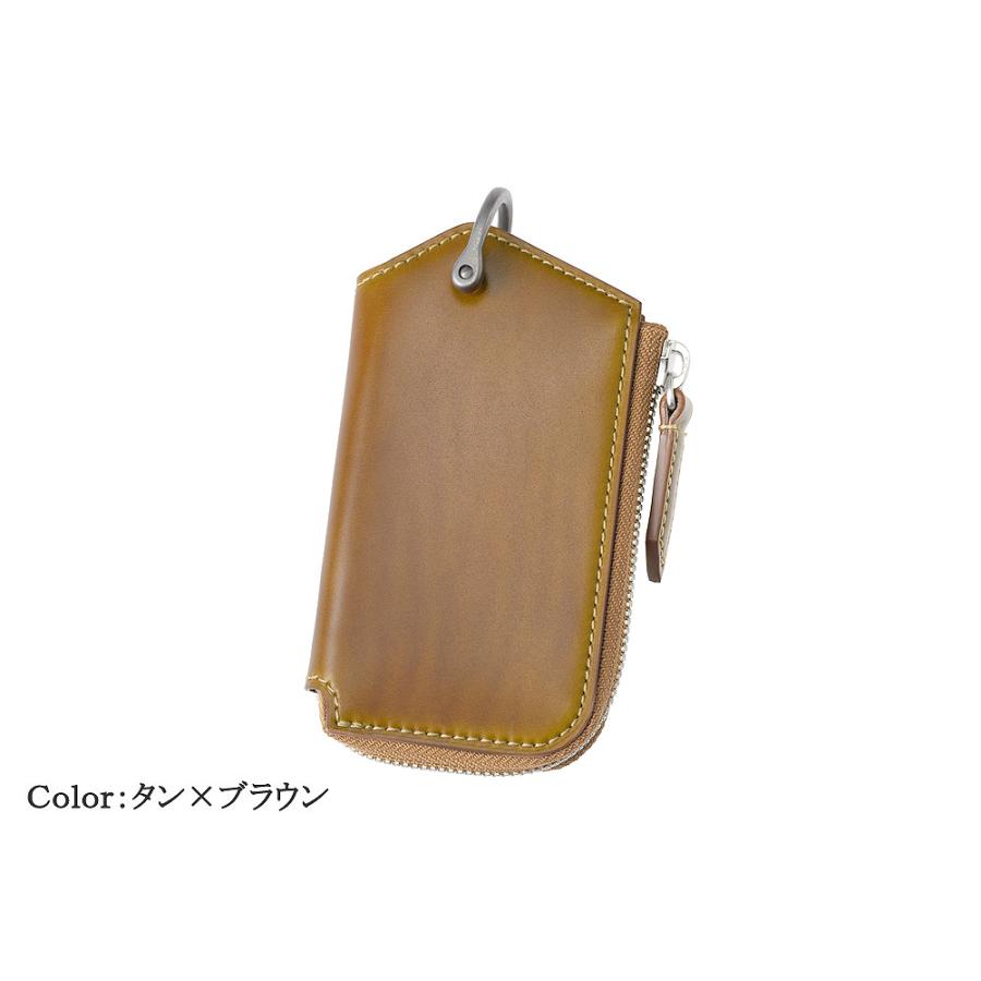 コードバン キーケース 財布 メンズ オイルコードバン ヴィンテージワックスドレザー ノイインテレッセ Neu interesse 革 3094の画像