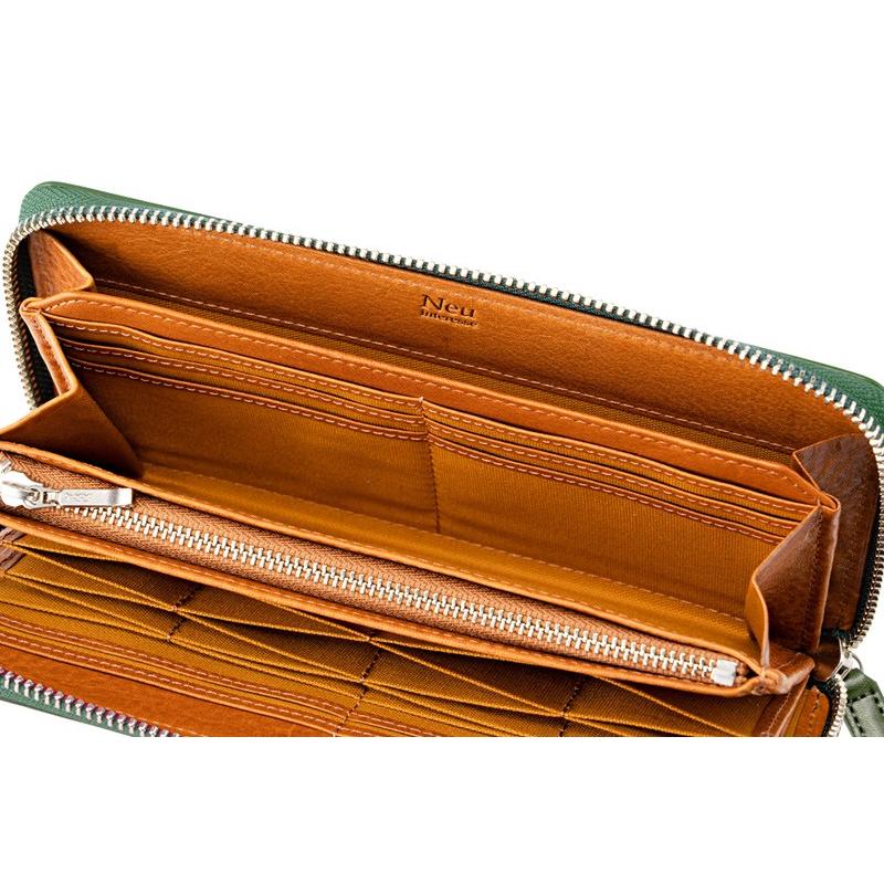 ノイ インテレッセ ハニーセル 長財布 ラウンドファスナー ランゲ メンズ 栃木レザー 革 ブランド 3370 Neu interesse ランゲ Neu
