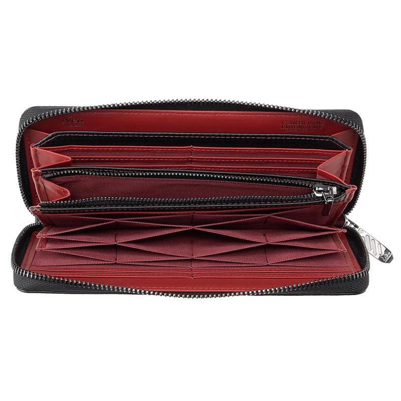 Neu interesse（ノイインテレッセ） 長財布 メンズ カーボンレザー 革