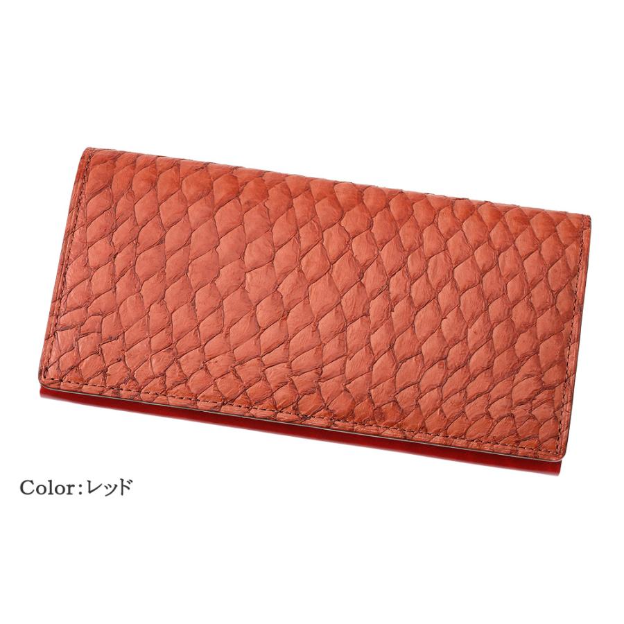 財布 メンズ 長財布 本革 小銭入れなし 風琴マチ 束入 キプリス MADAI -Ocean Leather- ブランド 日本製 CYPRIS 魚革 4130の画像
