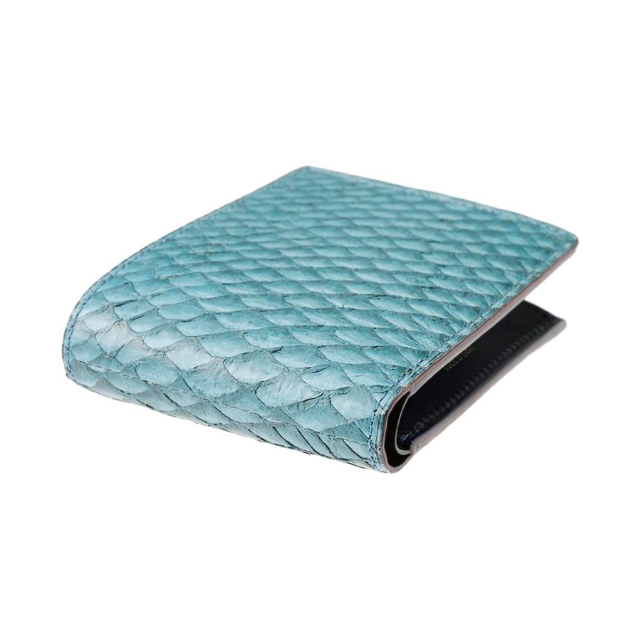 財布 メンズ 二つ折り財布 本革 小銭入れあり キプリス MADAI -Ocean Leather- CYPRIS 日本製 ブランド レザー 魚革 鯛 4131の画像