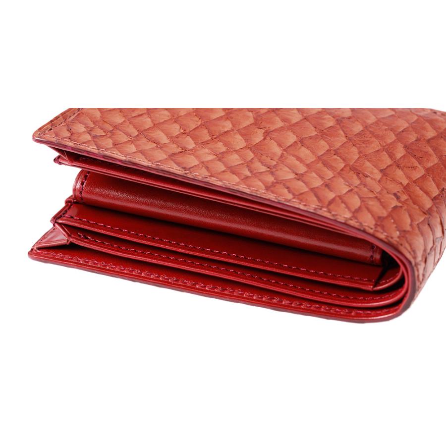 財布 メンズ 二つ折り財布 本革 小銭入れあり キプリス MADAI -Ocean Leather- CYPRIS 日本製 ブランド レザー 魚革 鯛 4131の画像