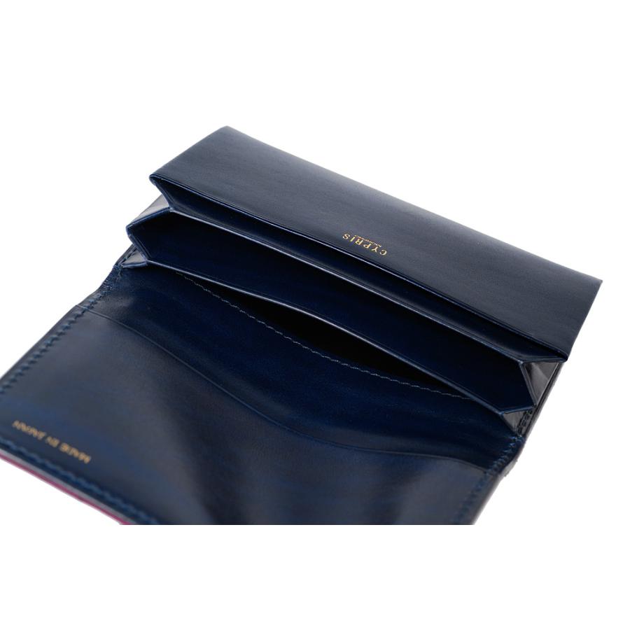 名刺入れ メンズ キプリス 本革 カードケース MADAI -Ocean Leather- 風琴マチ CYPRIS 日本製 ブランド レザー 魚革 鯛 4132の画像