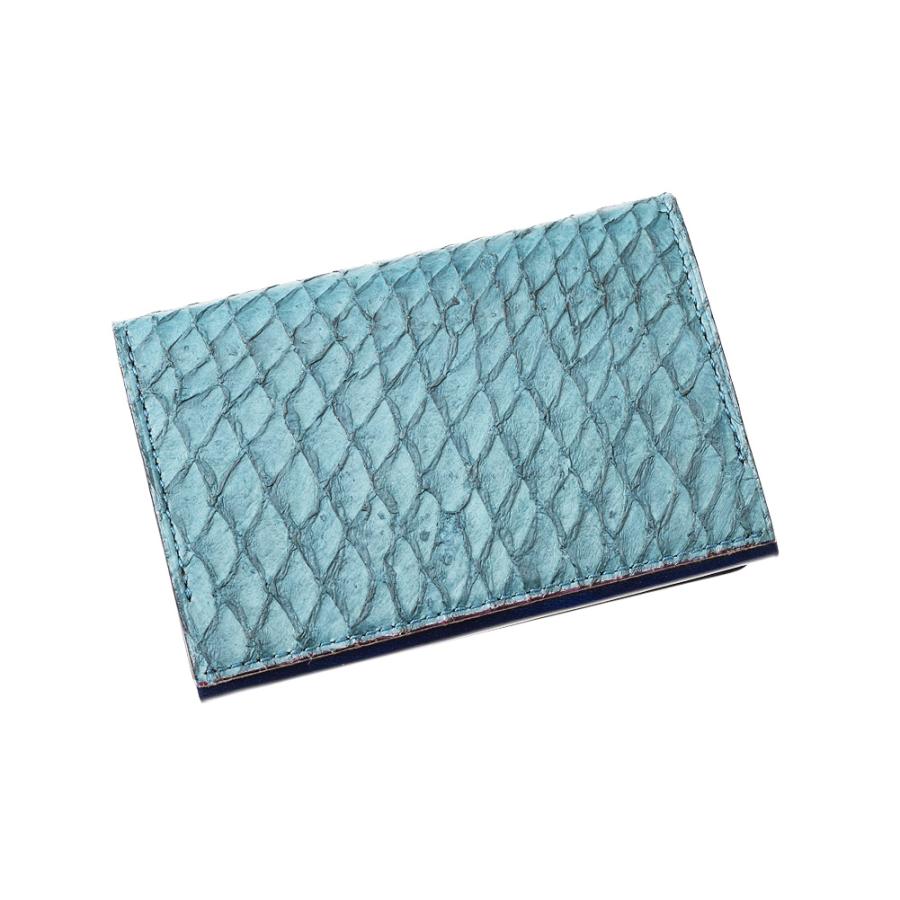 名刺入れ メンズ キプリス 本革 カードケース MADAI -Ocean Leather- 風琴マチ CYPRIS 日本製 ブランド レザー 魚革 鯛 4132の画像