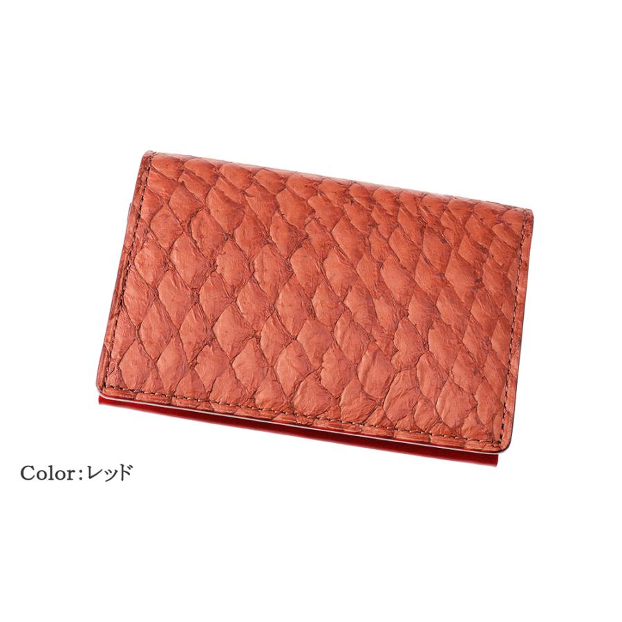 名刺入れ メンズ キプリス 本革 カードケース MADAI -Ocean Leather- 風琴マチ CYPRIS 日本製 ブランド レザー 魚革 鯛 4132の画像