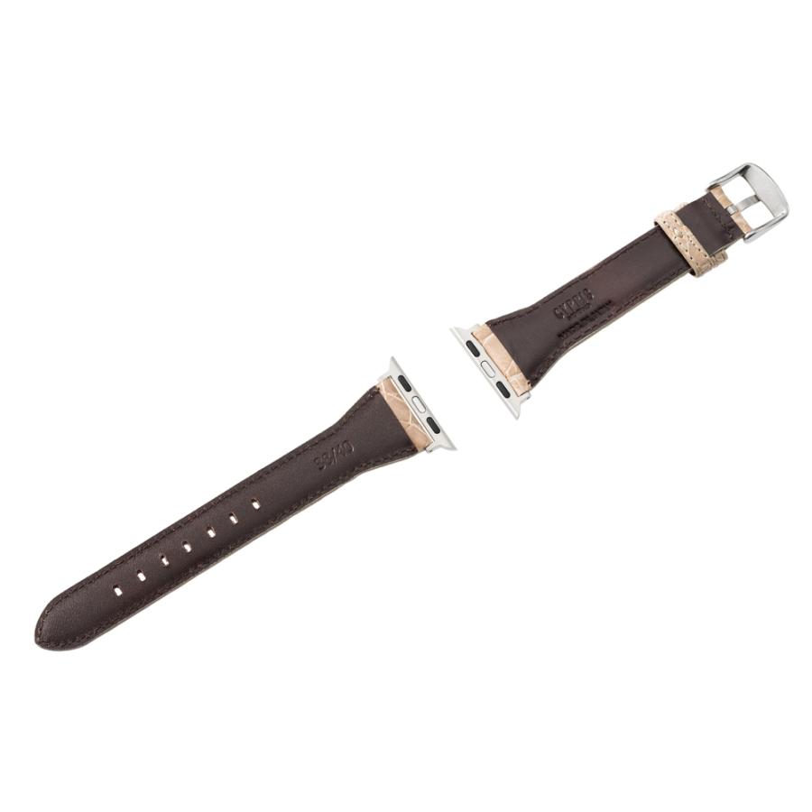 ウォッチバンド(Apple watch対応)（Ｓ） キプリス CYPRIS クロコダイル 4225 日本製 おしゃれ レザー ブランドの画像